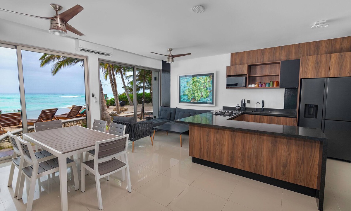 Puerto Morelos Hotel | Angelina 28 Beachfront and Family Apartments - Modern and Relaxing Long Stays (20 min from Cancun Airport)