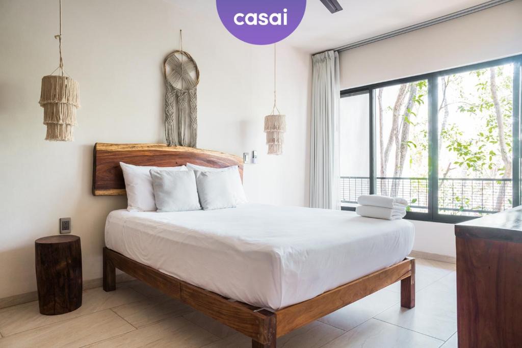 Tulum Apartment | Casai - Bright eco-loft surrounded by rainforest, La Veleta - 2 Pools, Gym