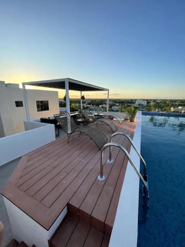 Ejidal Apartment | Depa 2BR con vista piscina y gym