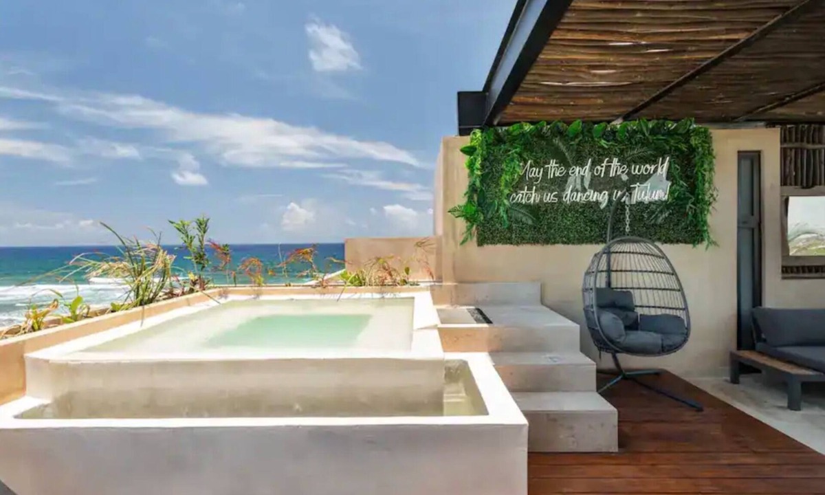 Tulsayab Apartment | Luxury Beachfront Penthouse | Private Pool + Mayan Ruins
