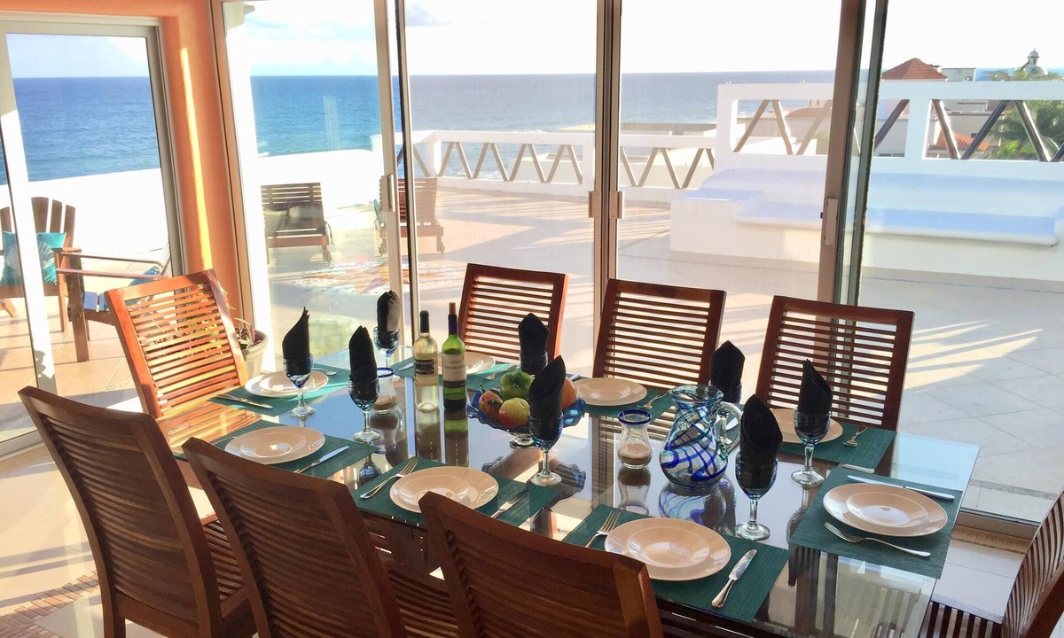 Akumal Condo | Oceanfront Penthouse -4300 Sq Ft, 2 Level -Mi Casa Del Mar