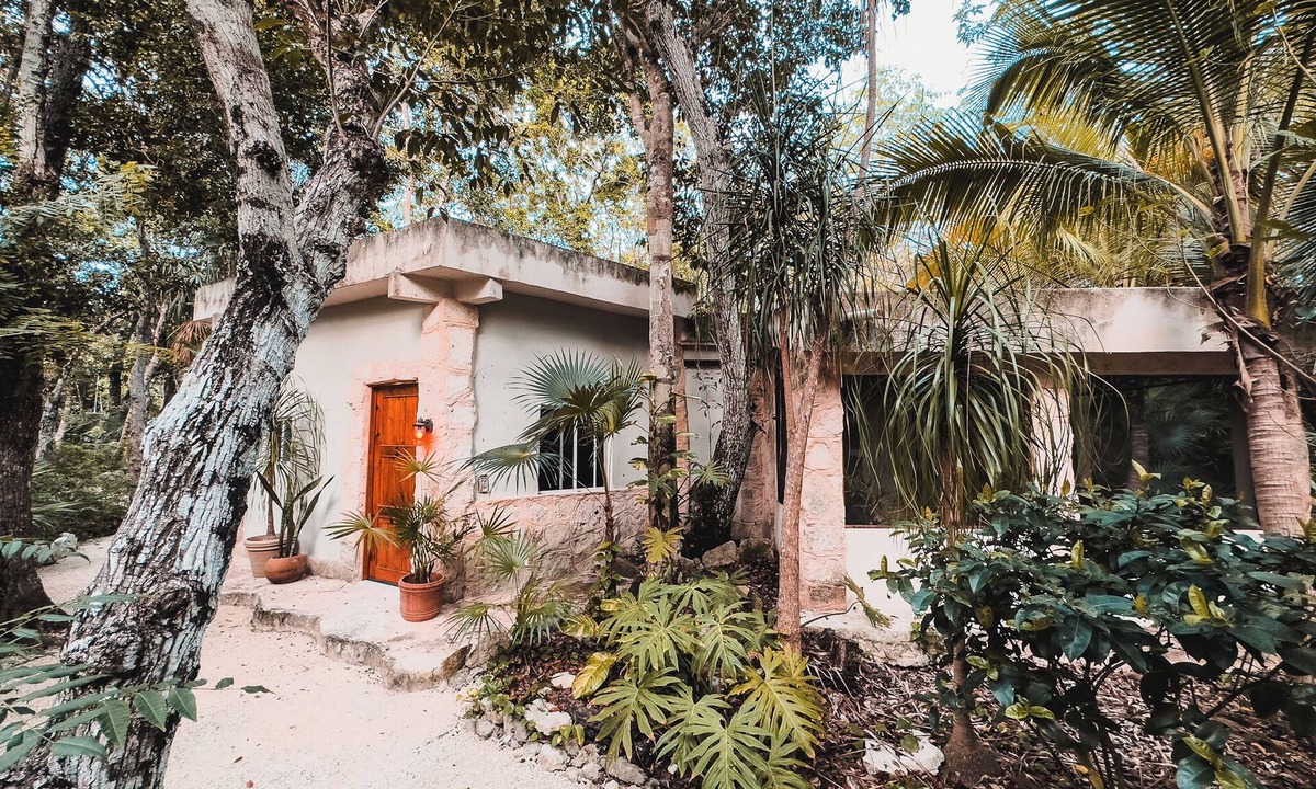 Akumal House | Private casita in lush jungle oasis with a/c, pool, gym, fiber wifi and laundry