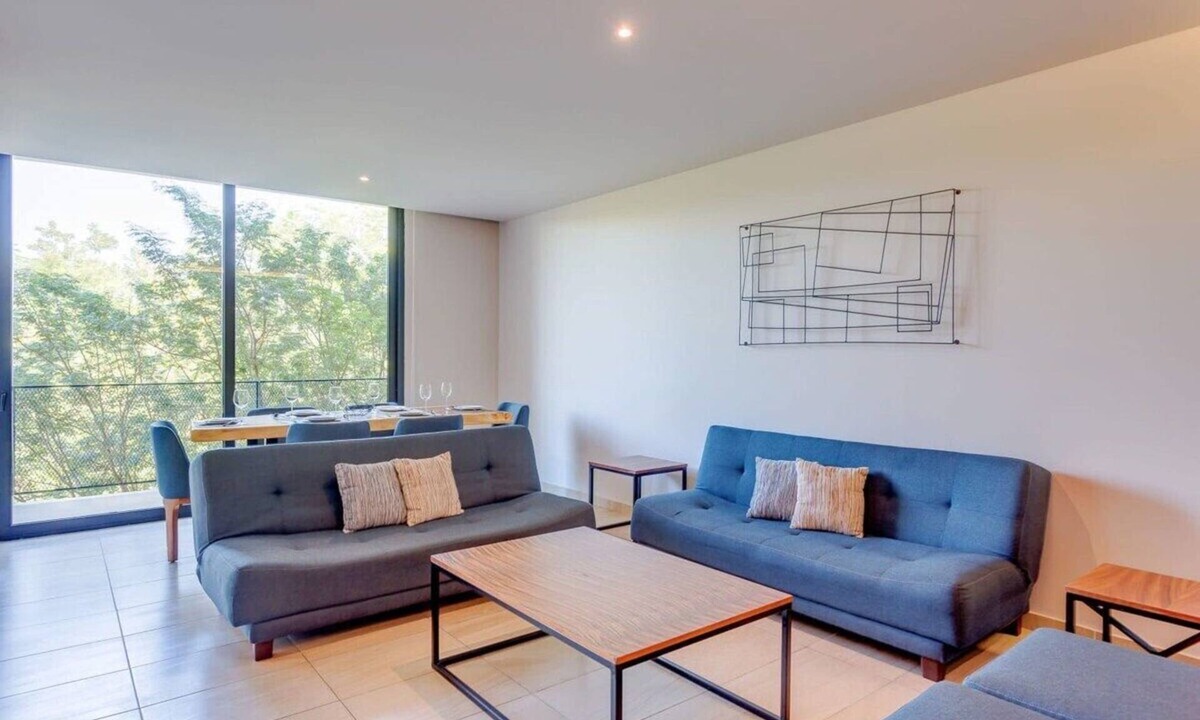 Ejidal Apartment | Rooftop Pool | Private Balcony | Gym | Fast WiFi