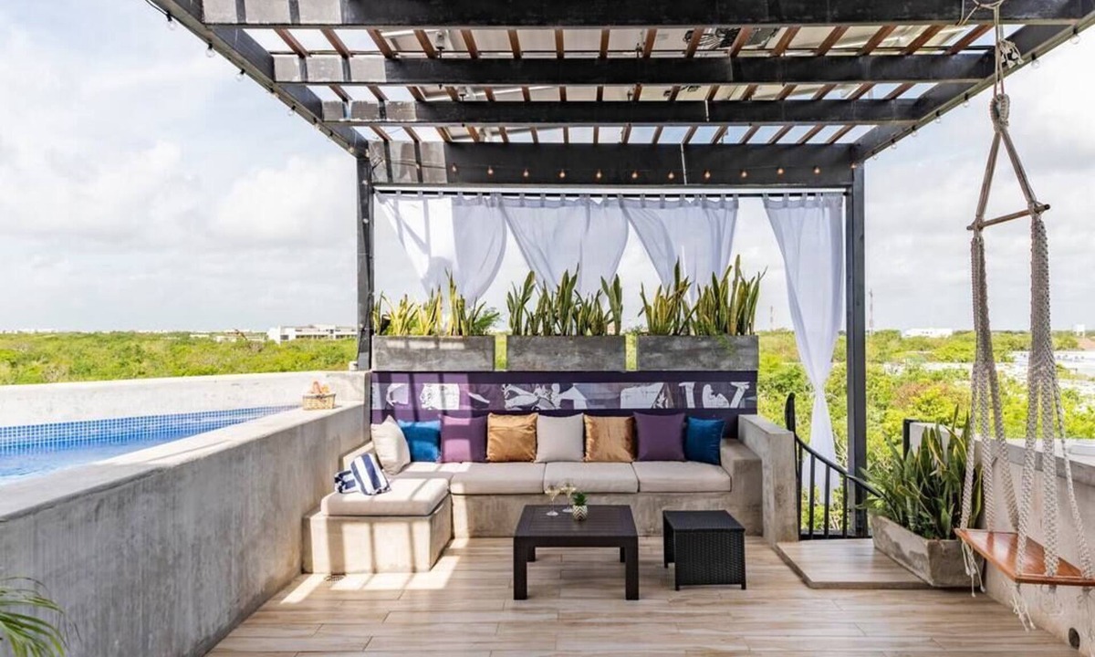 Ek Balam Village Apartment | Rooftop Suite with Private Pool and Jungle View