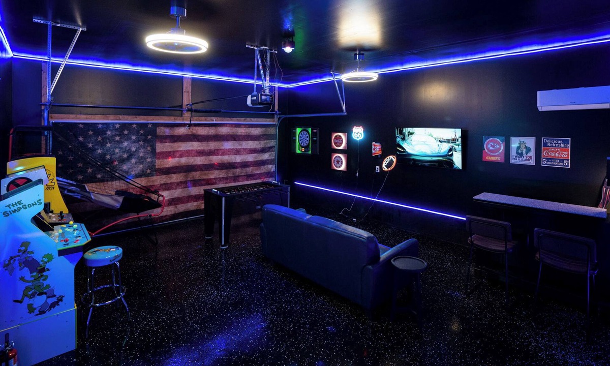 Brookline Station House | The Game Room/Man Cave Retreat. Open Floor, Kitchen appliances. Coffee Lovers.