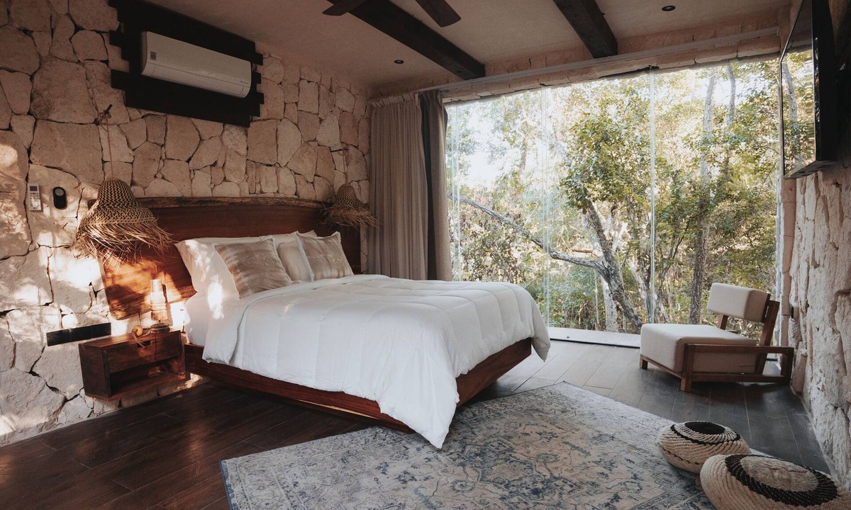 Chemuyil Villa | Tulum Jungle Villa 2BR and 2 Sofas in Living Room, complete with full bathrooms!
