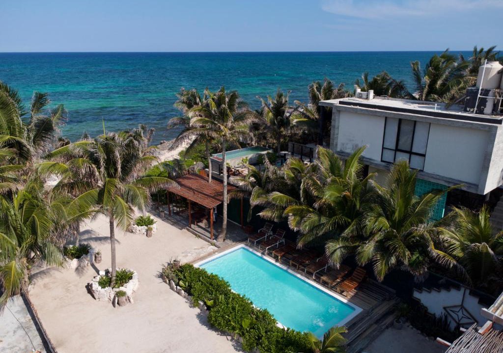 Zona Hotelera Villa | Villa Privada 10 Bdr Con Alberca y Temazcal Ocean Front