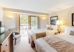 Dog-friendly, lakefront studio w/ shared dock, sports courts & game room in Eagle River