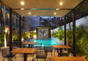 Studio for 3 with terrace and pool access @ ARUNA