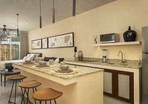 Studio for 4 w/terrace and pool access @ ARUNA
