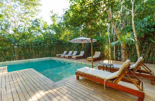 Ek Balam Village House | Amazing 3Br & Private Patio With Pool in Mun 32 Tulum