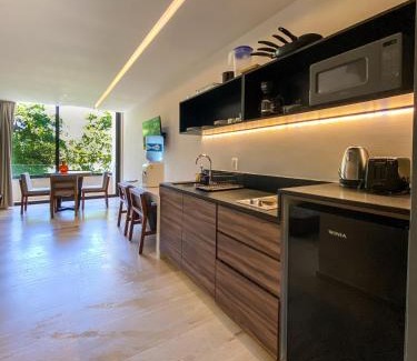 Centro Apartment | Big Studio at KAAB BY THE BEACH with roof top pool, sauna and Jacuzzi near Paseo del Carmen Mall