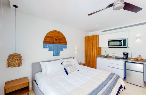 Tulum Apartment | Brand New Studio w/Small Patio, Shared Outdoor Pool, Free WiFi, Central A/C