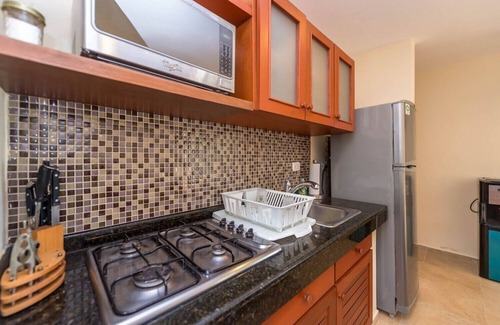 Akumal Condo | Charming, romantic beachfront studio with a king bed, AC and maid service.