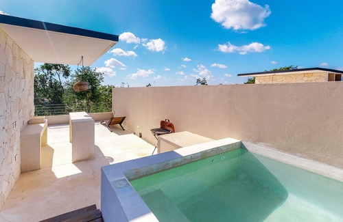 Tulum House | Lovely jungle home w/ private pool, rooftop, partial AC, free WiFi, and balcony!