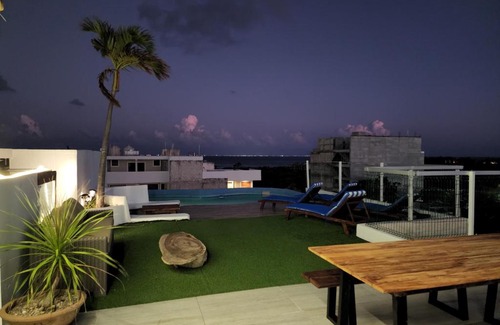 Luis Donaldo Colosio Apartment | Ocean and city view rooftop, apartment 2BR 201