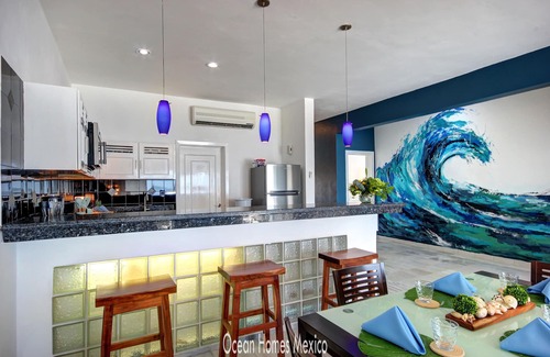 Puerto Morelos Condo | Oceanfront Luxury Townhome Condo Wifi 3 Smart TV'S Pool & Spa