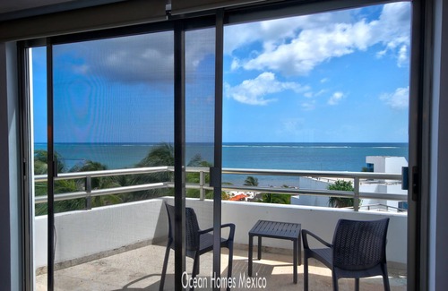 Puerto Morelos Condo | Oceanfront Luxury Townhome Condo Wifi 3 Smart TV'S Pool & Spa
