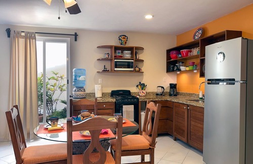 Puerto Morelos Apartment | Quiet apartment with large, private patio, king bed & well-equipped kitchen.