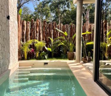 Tulum City Center Villa | Round Luxury Villa Private Pool & Jungle rooftop 2B