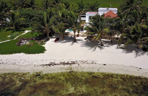 Soliman Bay House | Sandy Oceanfront Villa in Tulum Mesoamerican Reef near Cenote with 24/7 security