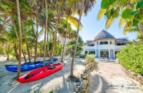 Akumal Villa | Sophisticated Spa Style Beachfront Villa with Heated Pool