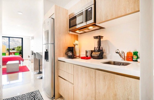 Downtown Apartment | Stylish Studio with Top Amenities: Pets Welcome!