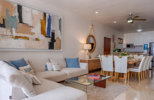 Akumal Condo | Stylish upscale condo on the beach, AC, swimming pool, beachfront!