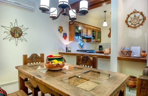 Puerto Morelos Condo | Two bedroom bottom floor condo 1/2 block to the beach