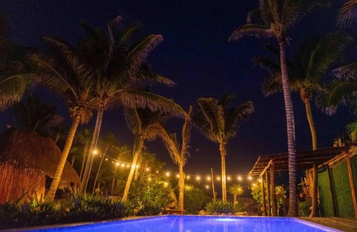 Zona Hotelera Villa | Villa Privada 10 Bdr Con Alberca y Temazcal Ocean Front