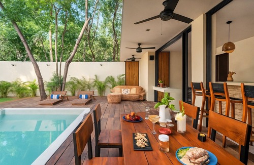 Tulum Apartment | 1-Bed Condo Kitchen Island Pool Views