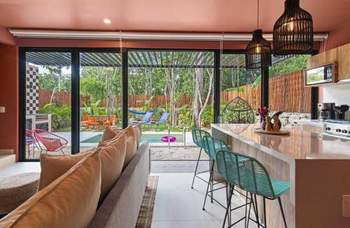 Tulum House | 3 bed penthouse w/yard/pools, rooftop, a/c, 10 minute drive to the beach