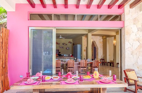 Akumal Villa | Alma Rosa: Jade Bay's jewel, elegant beachfront villa with a heated pool!