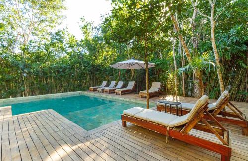 Ek Balam Village House | Amazing 3Br & Private Patio With Pool in Mun 32 Tulum