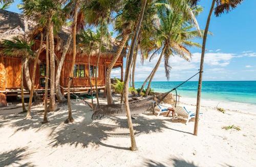 Chacchoben House | Amazing ECO Palapa at Private Beach in Sian Kaan.