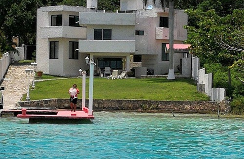 Bacalar House | Bacalar Casa Azul Excelente Ubicación, Casa Privada a la Orilla de la Laguna