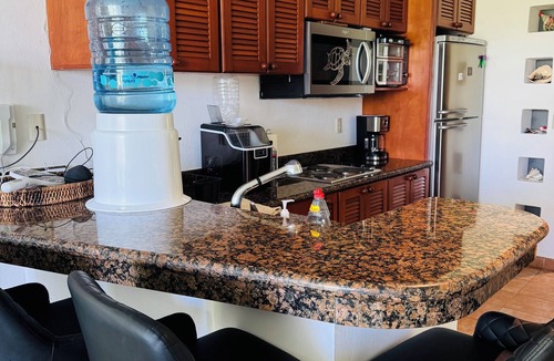 Costa Maya Condo | Beach front 1 bedroom condo in beautiful Cozumel. with AC and free WIFI