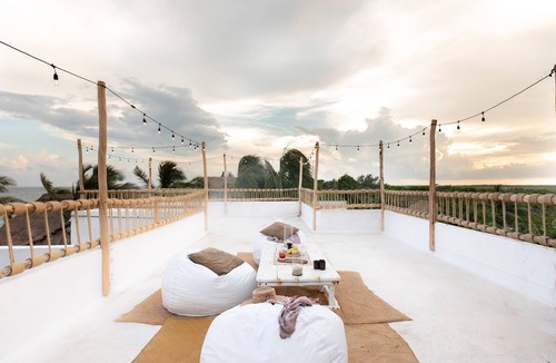 Zona Hotelera Villa | Beachfront Private Hotel W/full staff on the most tranquil beach in Tulum