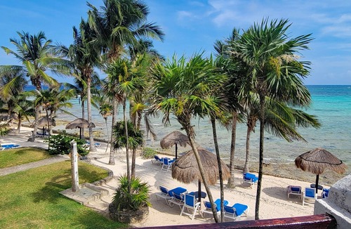 Akumal Condo | Beachfront, Stunning Huge Pool, Great Internet