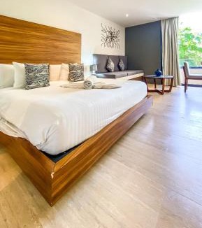 Centro Apartment | Big Studio at KAAB BY THE BEACH with roof top pool, sauna and Jacuzzi near Paseo del Carmen Mall
