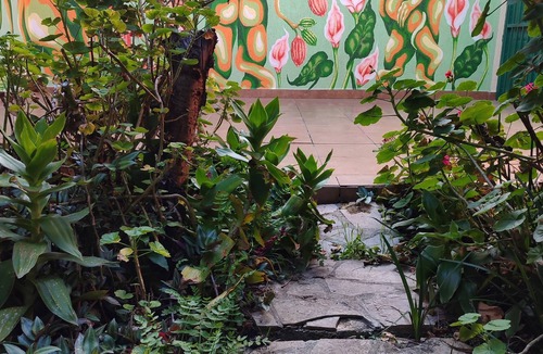 Ojo de Agua House | Blood and Wisdom Home - Art Gallery Lodging, art, clay, and cardboard crafts