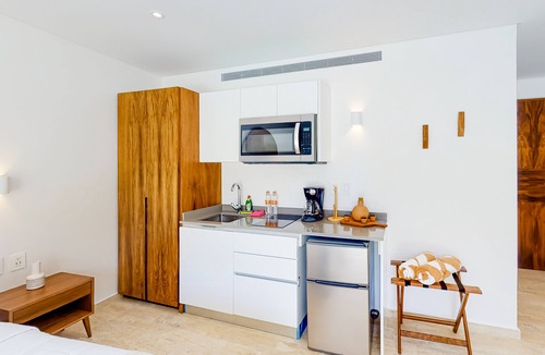 Tulum Apartment | Brand New Studio w/Small Patio, Shared Outdoor Pool, Free WiFi, Central A/C