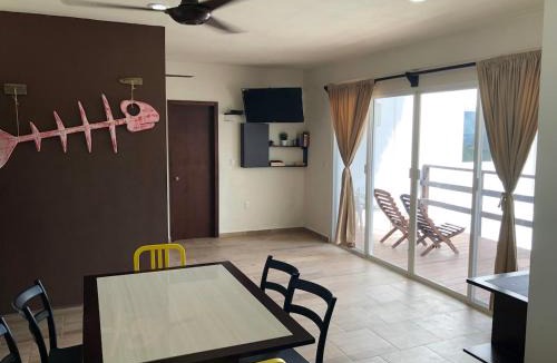 Mahahual Apartment | Casa Atún Mahahual, vista al Mar Caribe