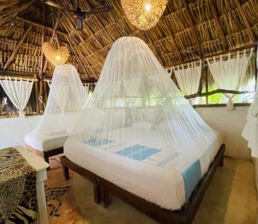 Rio Lagartos Hotel | Casa Jade Ecobungalows Las coloradas