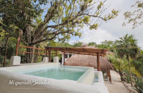 Bacalar House | Casa Tita, amazing views with Private Pier, Bar & Jacuzzi