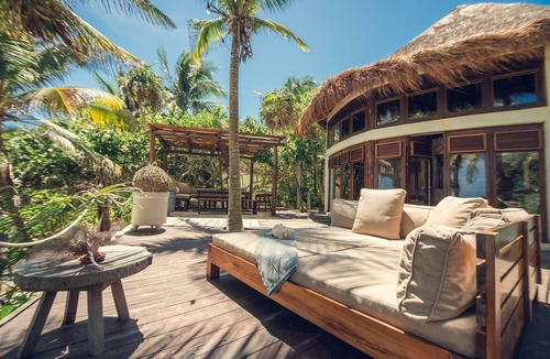 Zona Hotelera Villa | Casa Zaba Tulum 5 Bedrooms Magical beachfront property and access to the cenote