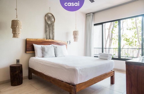 Tulum Apartment | Casai - Bright eco-loft surrounded by rainforest, La Veleta - 2 Pools, Gym