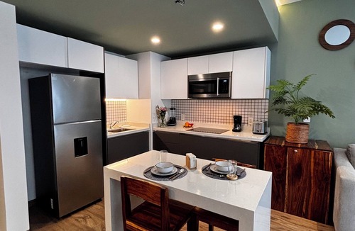 Tohoku Apartment | Chic studio at Sensai Downtown in Playa del Carmen: with AC, WiFi & fitness room