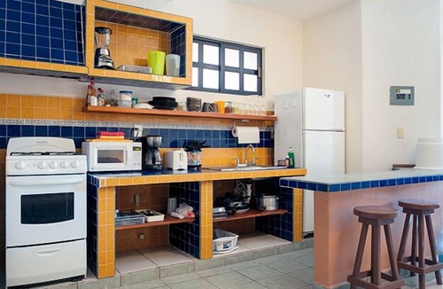 Puerto Morelos Apartment | Comfortable apartment, well equipped kitchen next to sparkling pool