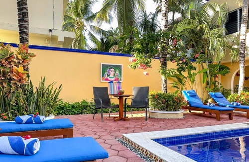 Puerto Morelos Apartment | Economical hotel style room with queen bed & bathroom w shower